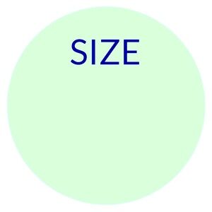 30 STICKERS - 2” ROUND - SIZE LABELS TO FILL IN & INPUT ODD SIZES OR #‎ SIZES